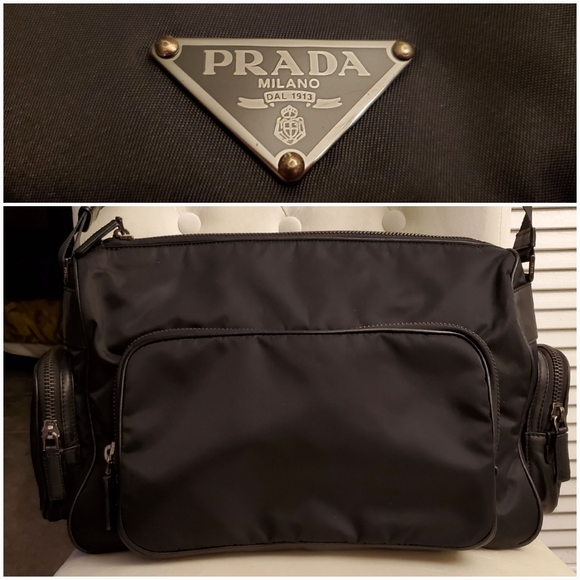 Handbags - Authentic PRADA Pattina Tessuto Nero Camera Bag Carry All Travel Bag